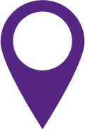 Oastler map marker icon in purple